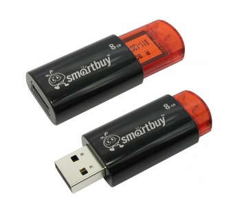 Флеш-накопитель USB 8 Gb Smart Buy Click series (black)#711131