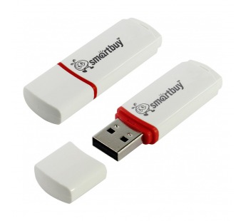 Флеш-накопитель USB 8Gb Smart Buy Crown white#693971