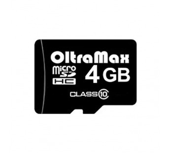 Карта памяти MicroSD 4 Gb OltraMax без адаптера(class 10)#2004624