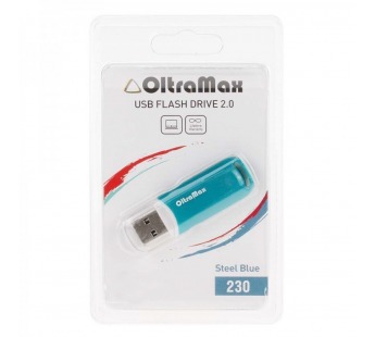 Флеш-накопитель USB 32GB OltraMax 230 стальной синий#2106811