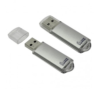 Флеш-накопитель USB 8Gb Smart Buy V-Cut (silver)#693993
