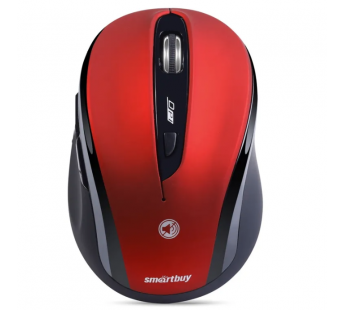 Мышь беспроводная беззвучная Smart Buy 612AG, красная, (Blue LED)#2125468