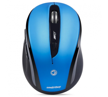 Мышь беспроводная  беззвучная Smart Buy 612AG, синий (Blue LED)#2125470