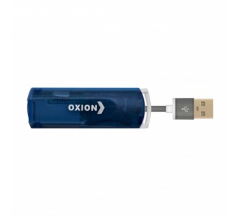 Картридер OXION OCR004BL, синий, USB 2.0 (SD,SDHC,RS MMC,Micro SD,M2,MS PRO Duo,Mini sd до 64 Гб)#137118