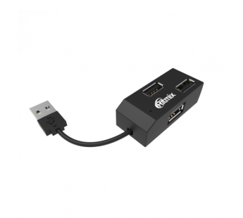 USB HUB RITMIX CR-2403, черный, 4 порта#137110