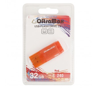 Флеш-накопитель USB 32GB OltraMax 240 красный#2106814