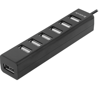 HUB DEFENDER QUADRO SWIFT USB 2.0 (7 портов)#142508