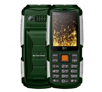 Мобильный телефон BQM-2430 Tank Power Зелёный+Серебро#510278