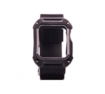Ремешок для часов - TPU ремешок +  Case для Apple Watch 38 мм (black)#143166