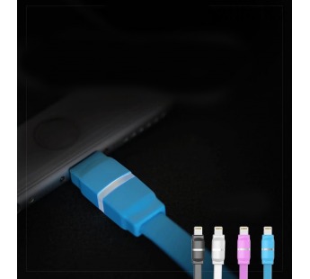 Кабель USB - Apple lightning - Breathe LED RC-029i White#143165