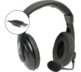 Гарнитура DEFENDER Gryphon 750U, USB, чёрная, USB#144725