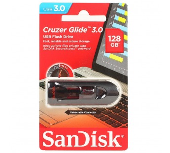 Флеш-накопитель USB 3.0 128GB SanDisk Cruzer Glide#144200