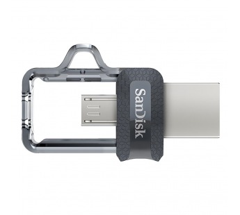 Флеш-накопитель USB 3.0 64GB SanDisk  Ultra Android Dual Drive  OTG  чёрный#144653