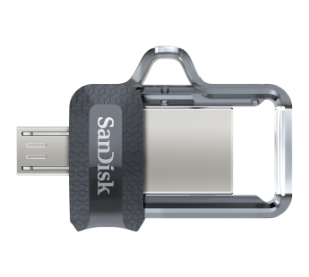 Флеш-накопитель USB 3.0 64GB SanDisk  Ultra Android Dual Drive  OTG  чёрный#144651