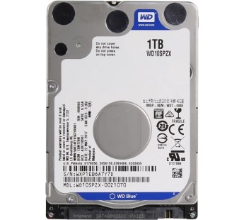 Внутренний жесткий диск HDD WD 1TB, SATA-III, (5400 RPM) 2.5'', Mobile, синий (WD10SPZX)#148569