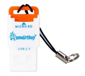 Картридер Smartbuy MicroSD, оранжевый (SBR-707-O)#152297