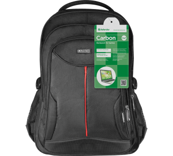 Рюкзак DEFENDER для ноутбука Carbon 15.6", чёрный#152206