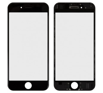 Модульное стекло iPhone 6 в сборе с рамкой, OCA Черное#153182