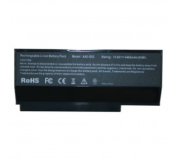 АКБ для ноутбука Asus G53, G73, VX7 - (4400mAh-14.8V) черный  -(A42-G73)#168231