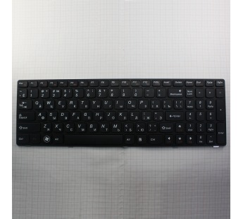 Клавиатура для ноутбука Lenovo Y570/Y570P черная/с рамкой#186548