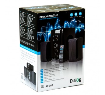 Колонки Dialog Progressive AP-209 BLACK 2.1 (Bluetooth/USB/SD)#155329