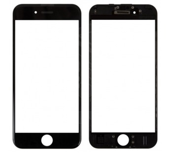 Модульное стекло iPhone 6S в сборе с рамкой, OCA Черное#155240