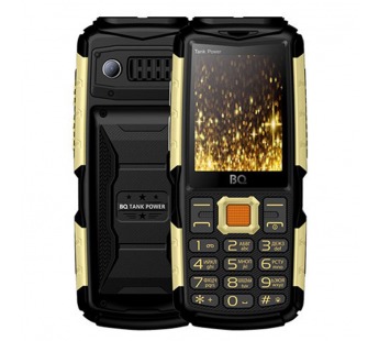 Мобильный телефон BQM-2430 Tank Power Чёрный+Золото#510283