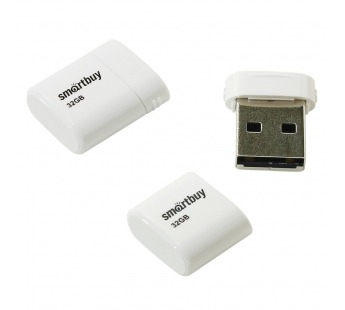 Флеш-накопитель USB 32GB Smart Buy Lara белый#2106817