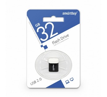 Флеш-накопитель USB 32GB Smart Buy Lara чёрный#159375