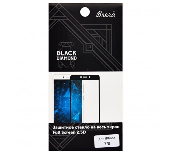 Защитное стекло Full Screen Brera 2,5D для Apple iPhone 7/8/SE 2020/SE 2022 (black)#158689