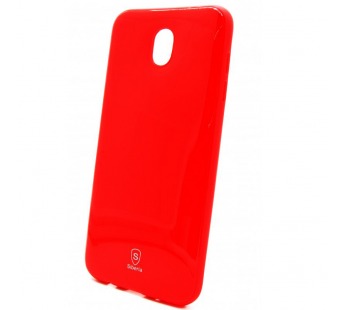 Чехол-накладка TPU Siberia MIX на Samsung J3 2017 (красный)#156995