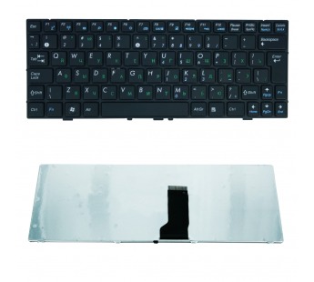 Клавиатура для ноутбука Asus K42, N43, N82, U31, U35, U41, UL30 черная/с рамкой (04GNON1KUS)#170813