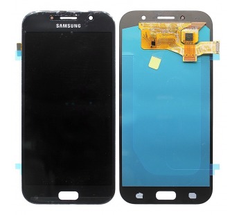 Дисплей для Samsung A720F (A7 2017) в сборе с тачскрином Черный - (AMOLED, с регулировкой подсветки)#161587