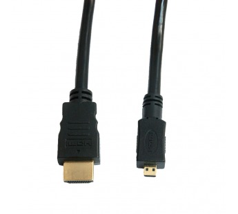 Кабель Dialog HDMI - micro HDMI - HC-A0518 (CV-0318 black) V1.4, длина 1.8 м, блистер#164485