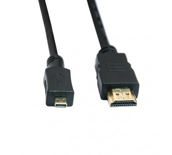 Кабель Dialog HDMI - micro HDMI - HC-A0518 (CV-0318 black) V1.4, длина 1.8 м, блистер#164486