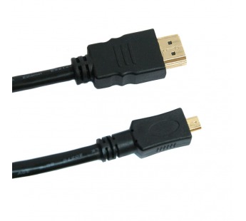 Кабель Dialog HDMI - micro HDMI - HC-A0518 (CV-0318 black) V1.4, длина 1.8 м, блистер#164484