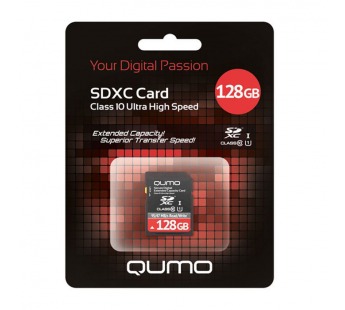 Карта памяти SDXC 128GB Qumo Class 10 UHS-I#165093