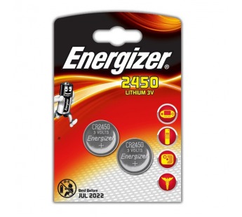 Батарейка ENERGIZER CR2450 Lithium (2бл) (20/200)#166242