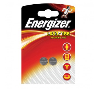 Элемент питания ENERGIZER Alkaline LR43/186 (AG12) (2бл) (20/200)#167313