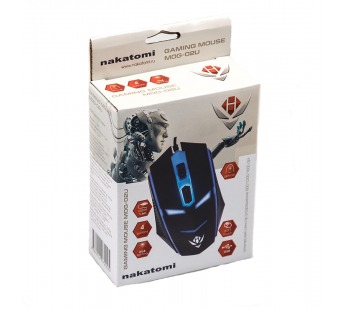 Мышь оптическая Nakatomi MOG-02U Gaming mouse  - игровая, 4 кнопки + ролик, 7-ми цветная подсветка, USB, черная#167458