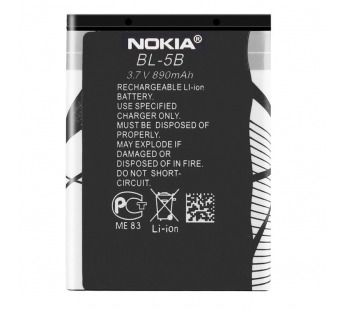 АКБ Original Nokia 3230/5070/5140  BL-5B (тех.упак)#167608