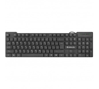 Клавиатура DEFENDER Element HB-190, черная, USB, (1/20)#169968