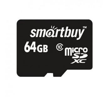 Карта памяти MicroSD 64GB Smart Buy Сlass 10 без адаптера#2093722