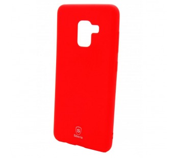 Чехол-накладка TPU Siberia MIX на Samsung A8 Plus (красный)#175969