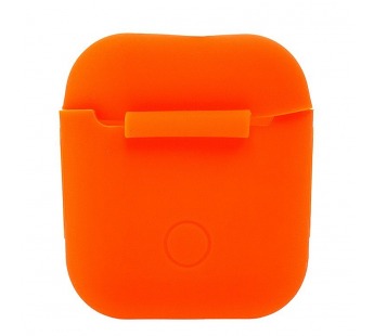 Чехол - силиконовый, тонкий для кейса Apple AirPods/AirPods 2 (orange)#175505
