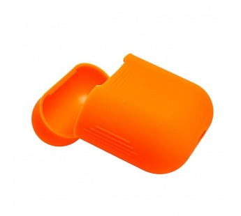 Чехол - силиконовый, тонкий для кейса Apple AirPods/AirPods 2 (orange)#175506