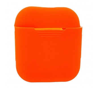 Чехол - силиконовый, тонкий для кейса Apple AirPods/AirPods 2 (orange)#175503