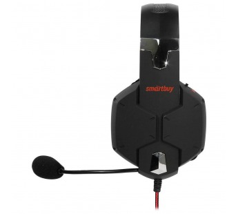 Гарнитура Smartbuy SBHG-2200 RUSH VIPER, черная/красная, длина кабеля 3 м#175399