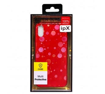 Чехол-накладка - STC002 для Apple iPhone X/XS (001) (red)#176399