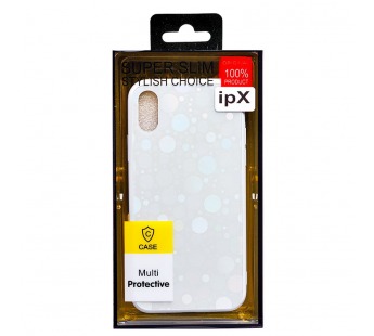 Чехол-накладка - STC002 для Apple iPhone X/XS (001) (silver)#176403